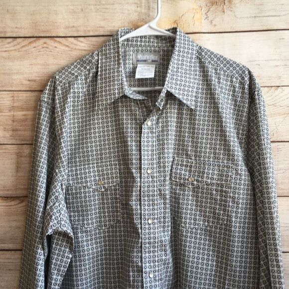 NEW WITH TAGS WRANGLER WRANCHER WESTERN SHIRT WITH PEARL SNAPS - Picture 4 of 7